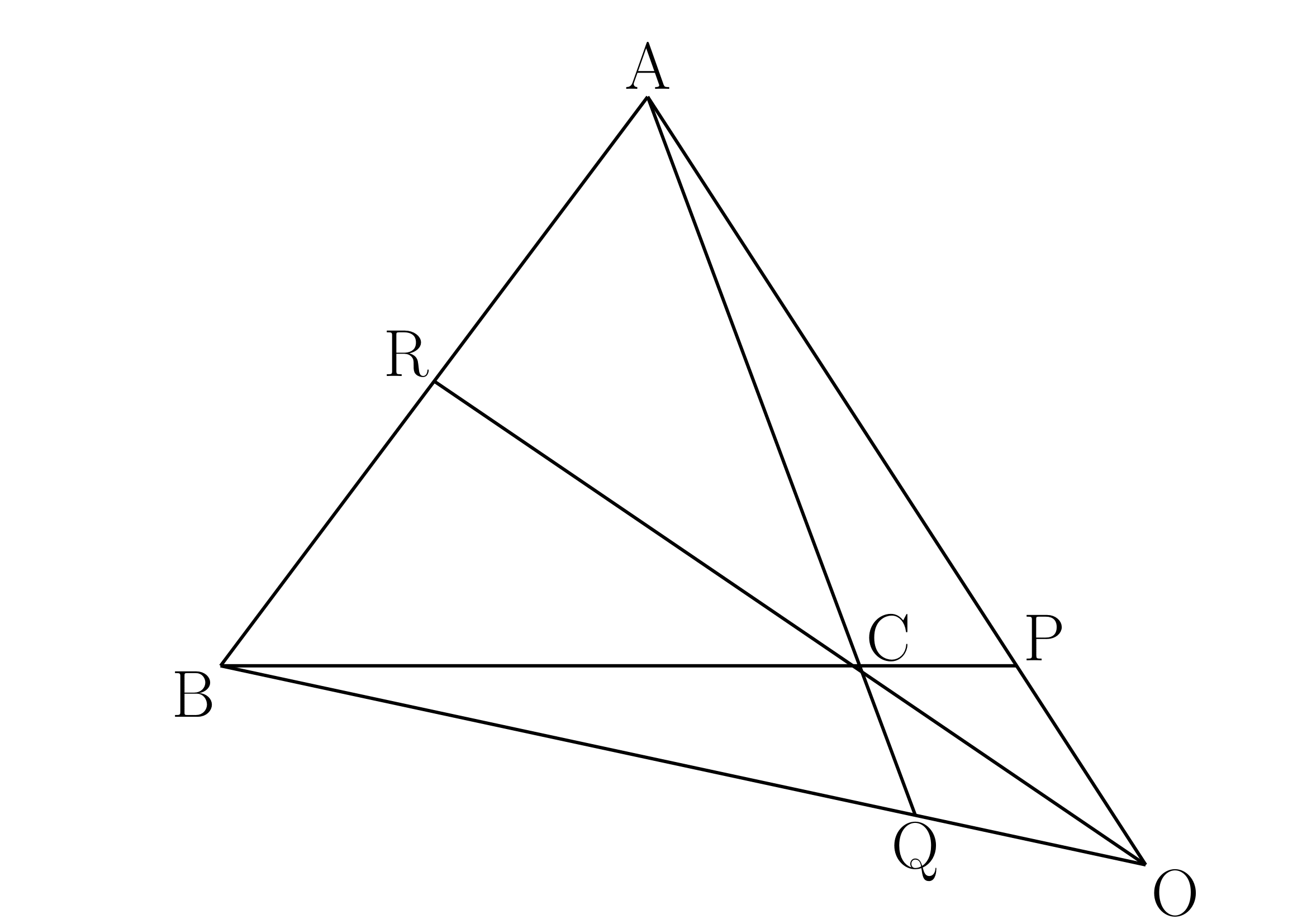チェバの定理の図3