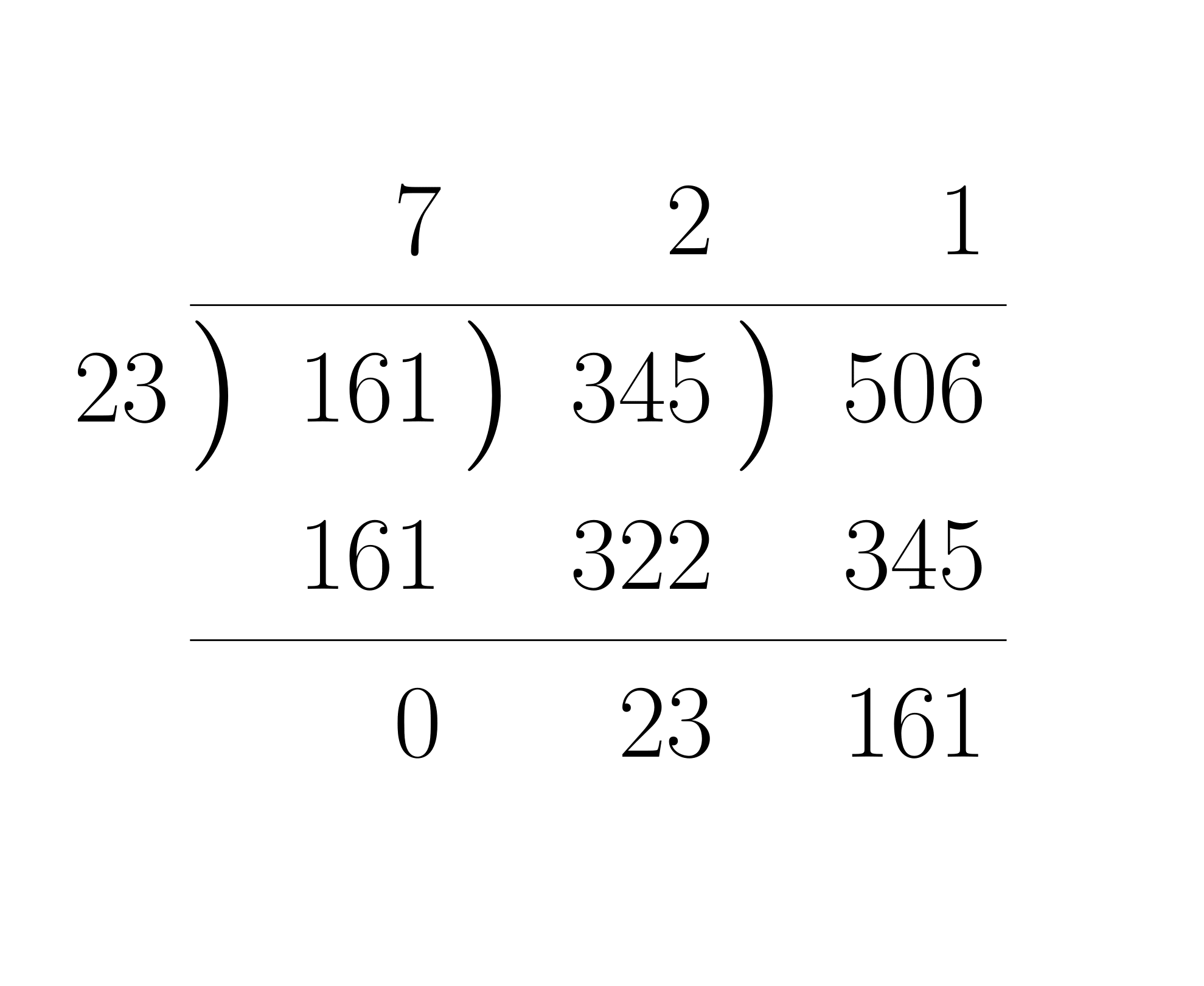 ユークリッドの互除法による最大公約数の求め方の計算法3